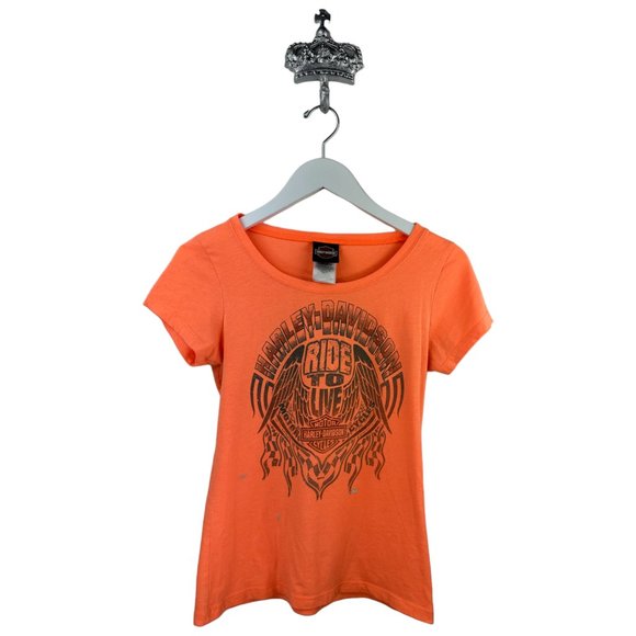 HARLEY DAVIDSON "RIDE TO LIVE" DAYTONA TEE - S - Picture 1 of 4
